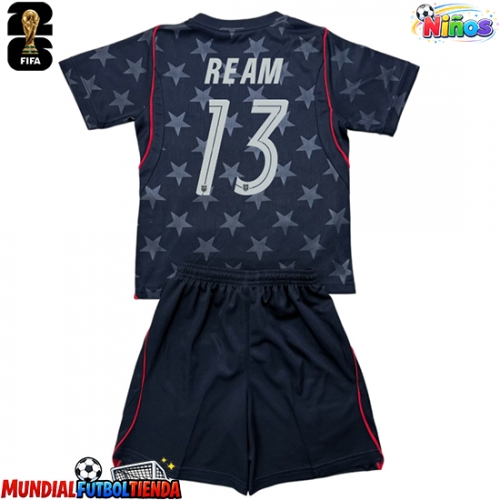 Camiseta Estados Unidos Tim Ream #13 Segunda Equipación Replica Mundial 2026 para niños mangas cortas (+ Pantalones cortos)